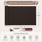 KING MOUNTAIN Leather Repair Patch, 16 x 60 Inches self Adhesive Leather Repair - Image 4