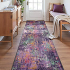 RELEANY Washable Runner 2'x6' Abstract Area Rug - Image 4