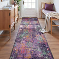 RELEANY Washable Runner 2'x8' Abstract Area Rug by RELEANY