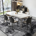 Rugflix 8x10 Area Rugs for Living Room, Washable Black Grey Dark Large Rug | - Image 3