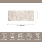 3x8 Washable Non-Slip Runner Rug – Modern Abstract Neutral Wide Carpet Runner - Image 2