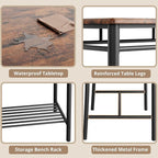 IRONCK Dining Table Set for 4, Kitchen Table - Image 7