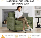 WUTUTUEE 41'' Modern Chenille Oversized Chair, Upholstered Accent Living Room - Image 6