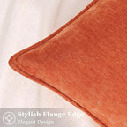 decorUhome Summer Couch Euro Sham Throw Pillow Covers 24x24 Set of 2, - Image 3