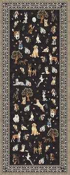 Black Hallway Runner Rug 2x5 for Bedroom Kitchen | Ultra-Thin; Boho Style; Low - Image 6
