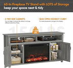 YESHOMY Fireplace TV Stand for Television up to 65+ Inch - Image 3