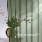 NICETOWN Forest Green Sheer Curtains 96inches Long - Image 3