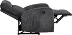 Lexicon Manual Recliner Chair, Textured Microfiber Reclining Chair, Wall Hugger - Image 15