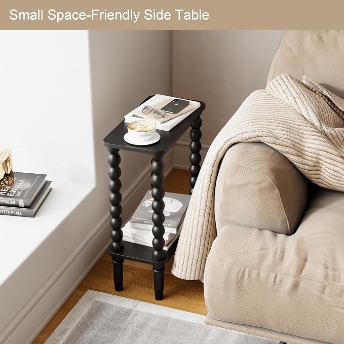 Veegle Narrow Side Table, Small End Table - Image 4
