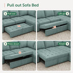 HONBAY Modular Sectional Sleeper Sofa - Image 6