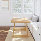 Plank+Beam 48 Inch Farmhouse Dining Table, Rustic Solid Wood Kitchen Table - Image 6