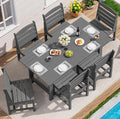 SERWALL Patio Dining Sets for 6 Person, HDPE Dining Set by SERWALL