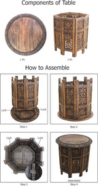 Solid Wood Accent End Table - Image 9