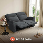 MCombo 64.6" Wall Hugger Power Loveseat Recliner Sofa - Image 6