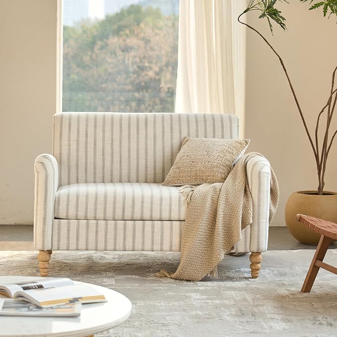 EcoHarbor Living 50.5" Mid-Century Modern Couch, Upholstered Sofa - Image 8