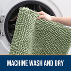 OLANLY Dog Door Mat for Muddy Paws 50x30, Super Absorbent Chenille Mud Mat | - Image 5
