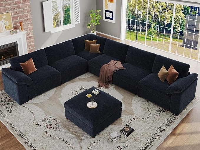 EASE MOOSE Oversized Sectional Modular Sofa, Modern Comfort L Shape Sectional - Image 5