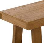 Plank+Beam 60 Inch Farmhouse Dining Bench, Solid Wood Entryway Bench, Wooden - Image 5