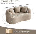 DAMAIFROM 68.5" Loveseat Sofa for Living Room, Modern Luxury Plush Chenille - Image 2