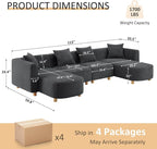VANOMi 113" Sectional Sofa - Image 2