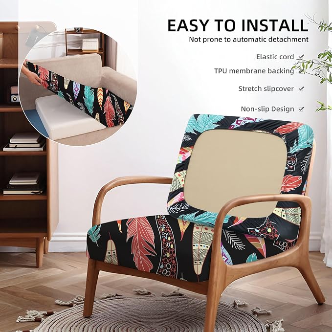 8PCS Patio Cushion Covers.Patio Furniture Couch SeatSlipcovers | Washable - Image 5
