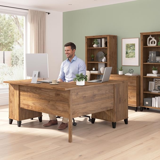 Bush Home 60-Inch L-Shaped Desk - Image 4