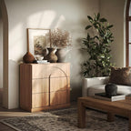 BELLEZE Bookcase with 3 Drawers, Modern Book Shelf with Wide Wooden Handle by BELLEZE