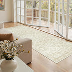 Soalmost Runner Rug 2x6 Washable Kitchen Hallway Runners Beige/Brown | Non-Slip by Soalmost
