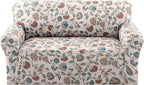 H.VERSAILTEX Printed Loveseat Covers 2 Cushion Couch Covers by HVERSAILTEX