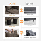 WUTUTUEE 107'' Modular Sectional Sofa Convertible U Shaped Sofa Couch Set - Image 5