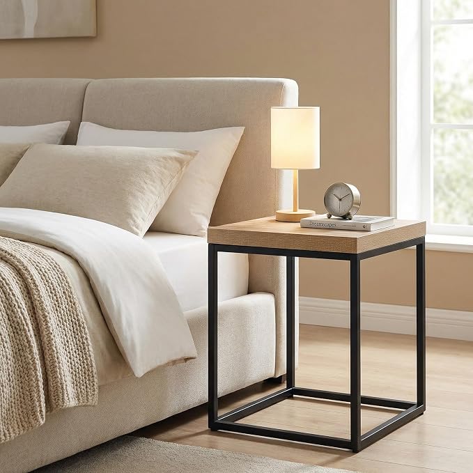 CENSI 18-Inch Natural Oak Accent End Table/Side Table - Image 8