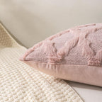 Set of 2 Soft Moroccan Throw Pillow Covers 18x18 Inch Plush Boho Decorative - Image 3