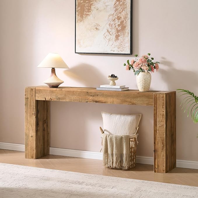 Reclaimed Solid Wood Console Table - Image 6