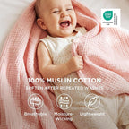 Bedsure 100% Cotton Muslin Blanket King Size - Image 2
