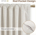 INOVADAY 100% Blackout Linen Curtains - Image 4