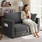 51" Loveseat Sofa Bed, Pull Out Love Seat - Image 2