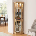 Glass Corner Display Cabinet by NALLBEIRRAA