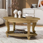 Solid Wood Coffee Table Set for Living Room, Coffee Table & 2 End Side Table - Image 9