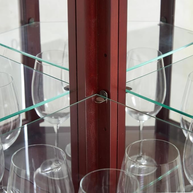 Glass Corner Display Cabinet - Image 5