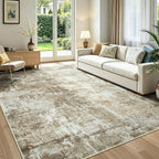 Rugflix 5x7 Area Rugs for Living Room, Washable Brown Large Rug | Machine by RugflixAreaRugs