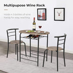 VINGLI 3 Piece Dining Set, Small Kitchen Table Set - Image 3