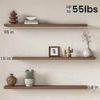 Fun Memories 55Inch Long Floating Shelves, 8 Inch Deep Shelves - Image 3