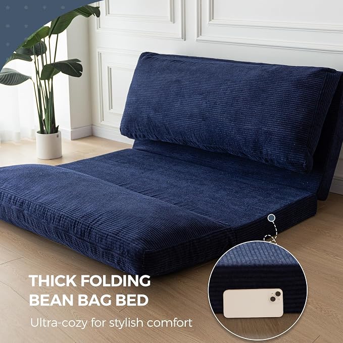 MAXYOYO Folding Sofa Bed, Extra Thick and Long Floor Sofa Convertible Sleeper - Image 7