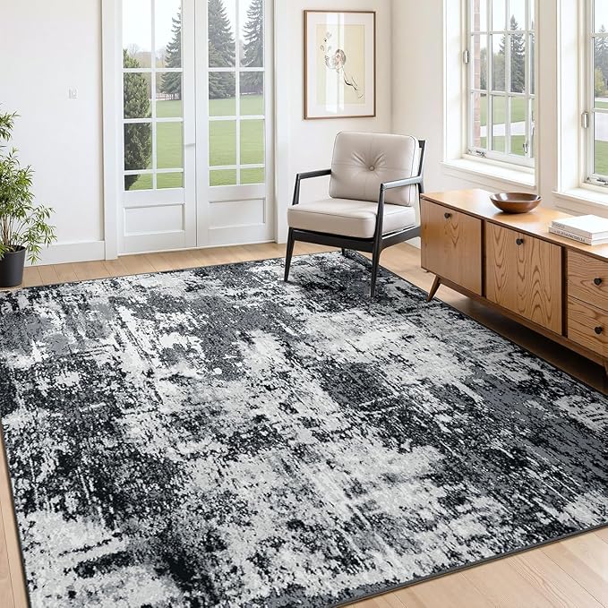 RELEANY Washable 5'x8' Abstract Area Rug - Image 9