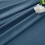 MIULEE Velvet Curtains 50W x 90L 2 Panels Stone Blue Blackout Curtains | Luxury - Image 7