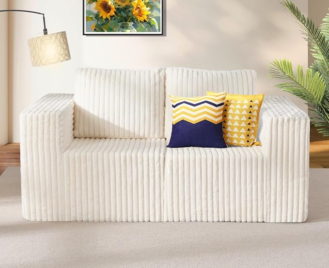 Modular Sectional Sofa 2 Seater Loveseat Modular Couch by YourHomeDeservesMore