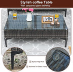 JOYURE 4-Piece Patio Furniture Set, Outdoor Wicker Patio Conversation Set - Image 7
