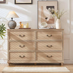 Joaxswe Farmhouse 6 Drawers Dresser - Image 8