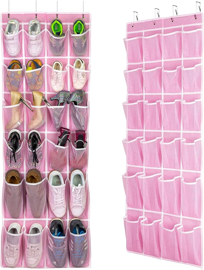 SAVERHO 2 Pack Hanging Shoe Organizer，Over Door Shoe Organizer - Image 7