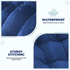 Wicker Chair Cushions of 5 Pieces, Waterproof Outdoor Loveseat Cushion - Image 3